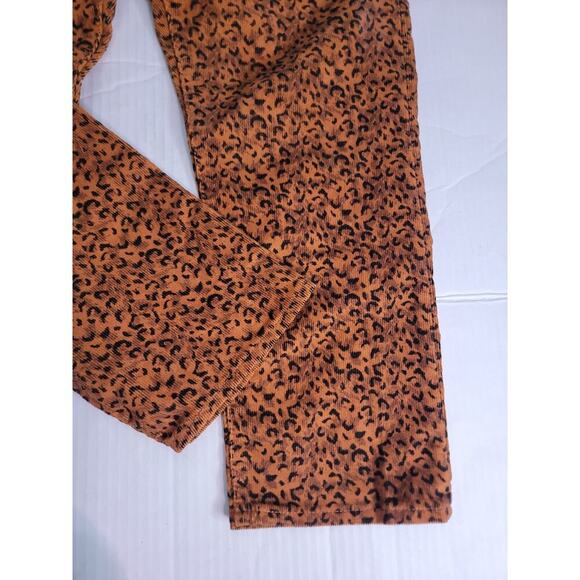 NWT Levi's Wedgie Straight Corduroy Pant Womens Sz 32 Scratchy Leopard Ginger - Picture 3 of 15